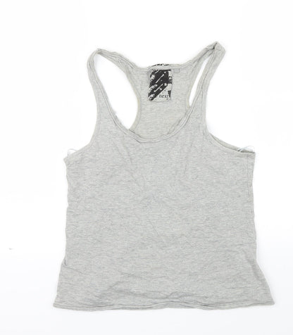 Womens UK Size 8 NEXT Grey Basic T-Shirt