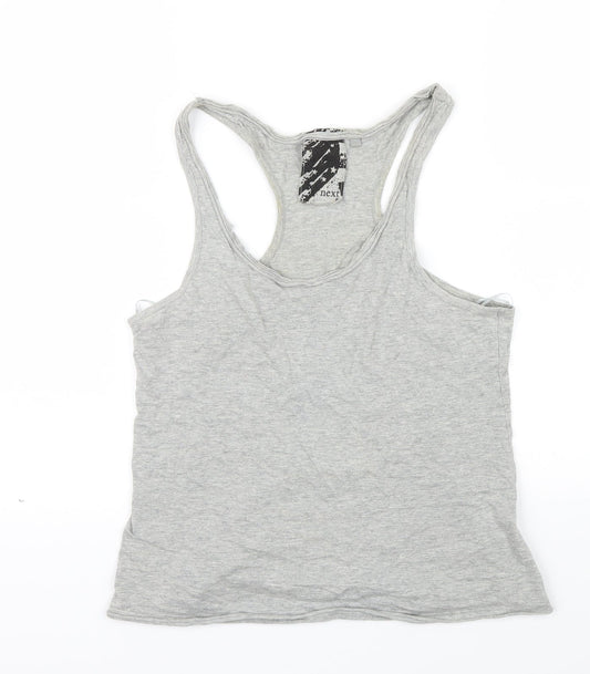 Womens UK Size 8 NEXT Grey Basic T-Shirt