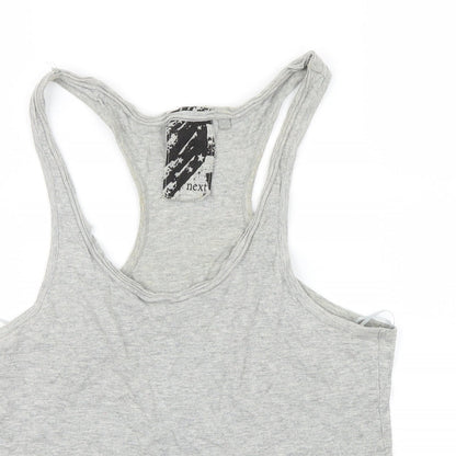 Womens UK Size 8 NEXT Grey Basic T-Shirt