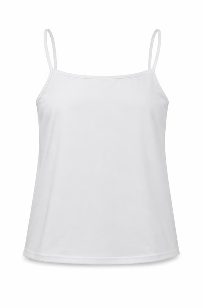 Bassini Womens White   Camisole T-Shirt Size XL
