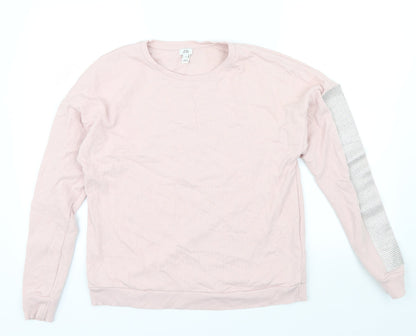 River Island Womens Pink   Pullover Jumper Size XS  - Rhinestone detail