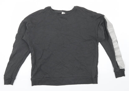 River Island Womens Grey   Pullover Jumper Size S  - Rhinestone detail