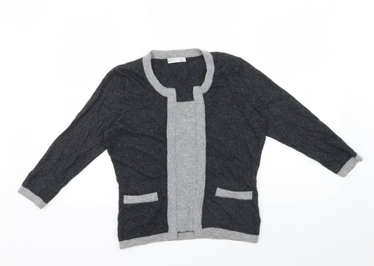 Precis Womens Grey   Pullover Jumper Size S  - pocket details on front