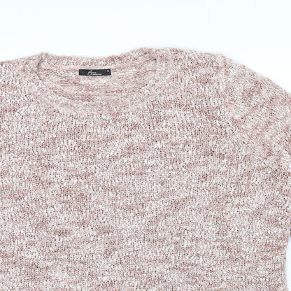Bm collection Womens Pink   Henley Jumper Size XL  - sequin