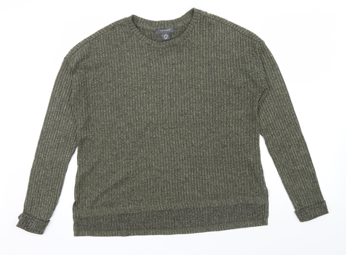 Primark Womens Gold Striped  Pullover Jumper Size XS
