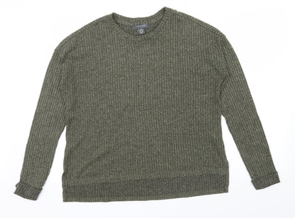 Primark Womens Gold Striped  Pullover Jumper Size XS