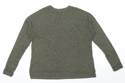 Primark Womens Gold Striped  Pullover Jumper Size XS