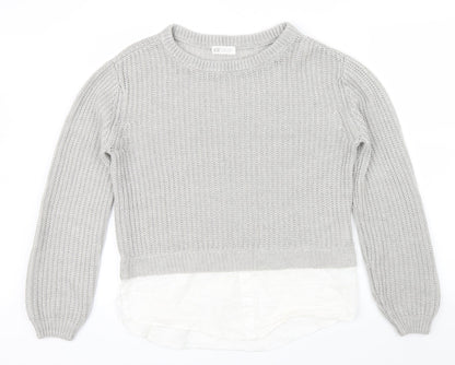 H&M Womens Grey   Pullover Jumper Size 12