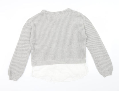 H&M Womens Grey   Pullover Jumper Size 12