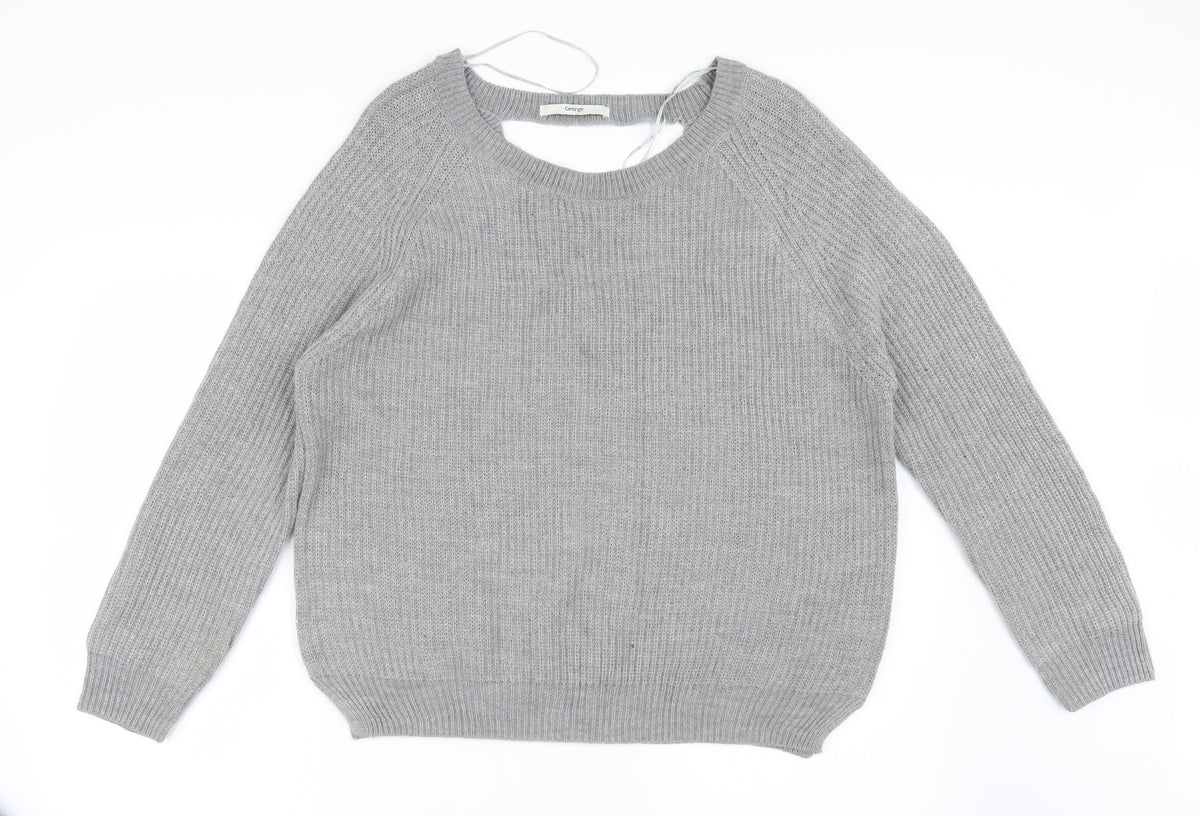 George Womens Grey   Pullover Jumper Size 12