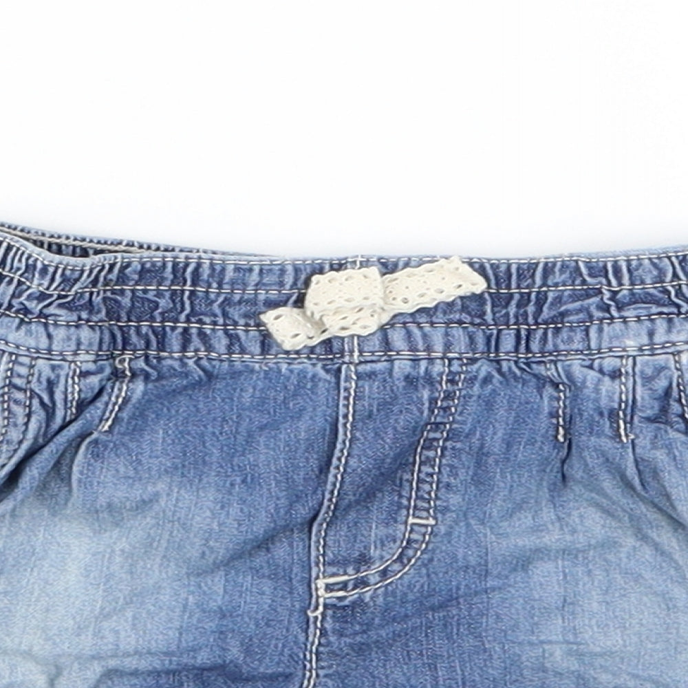 H&M Girls Blue   Cropped Jeans Size 12 Months