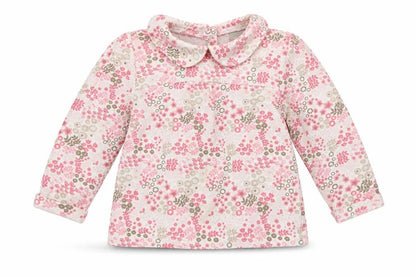 Tu  Girls Pink Geometric  Basic T-Shirt Size 6-9 Months