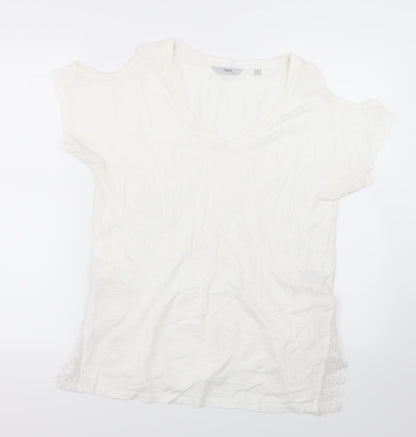 Womens UK Size 12 NEXT White Basic Blouse