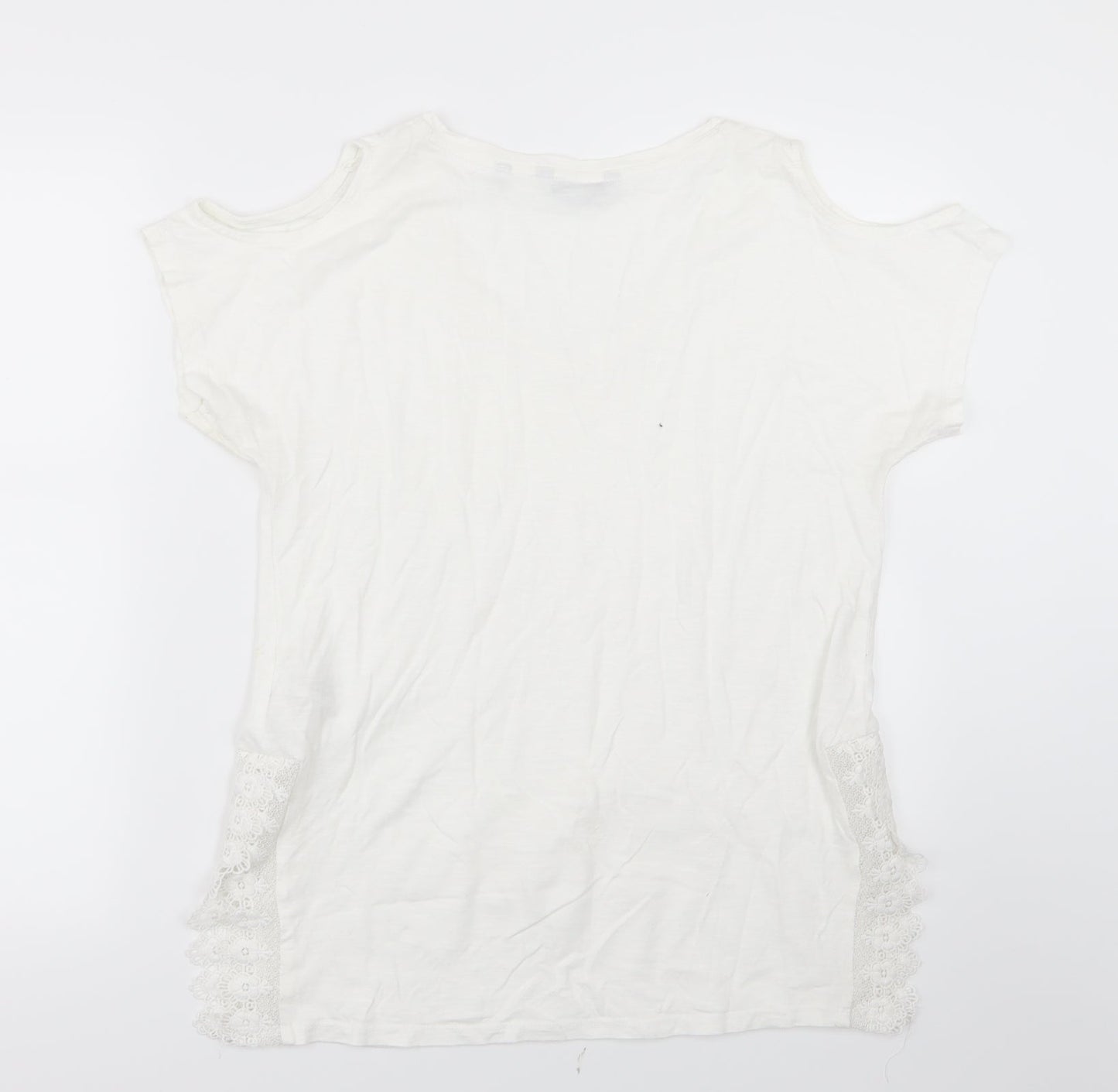 Womens UK Size 12 NEXT White Basic Blouse