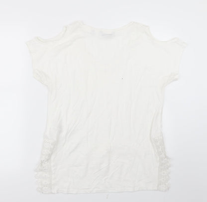 Womens UK Size 12 NEXT White Basic Blouse