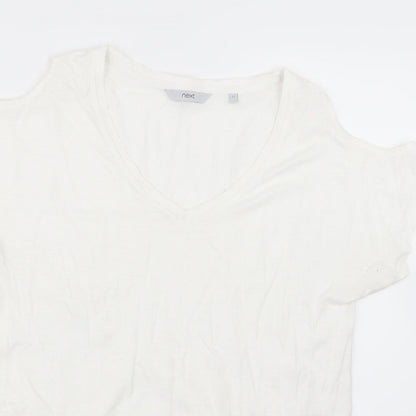 Womens UK Size 12 NEXT White Basic Blouse