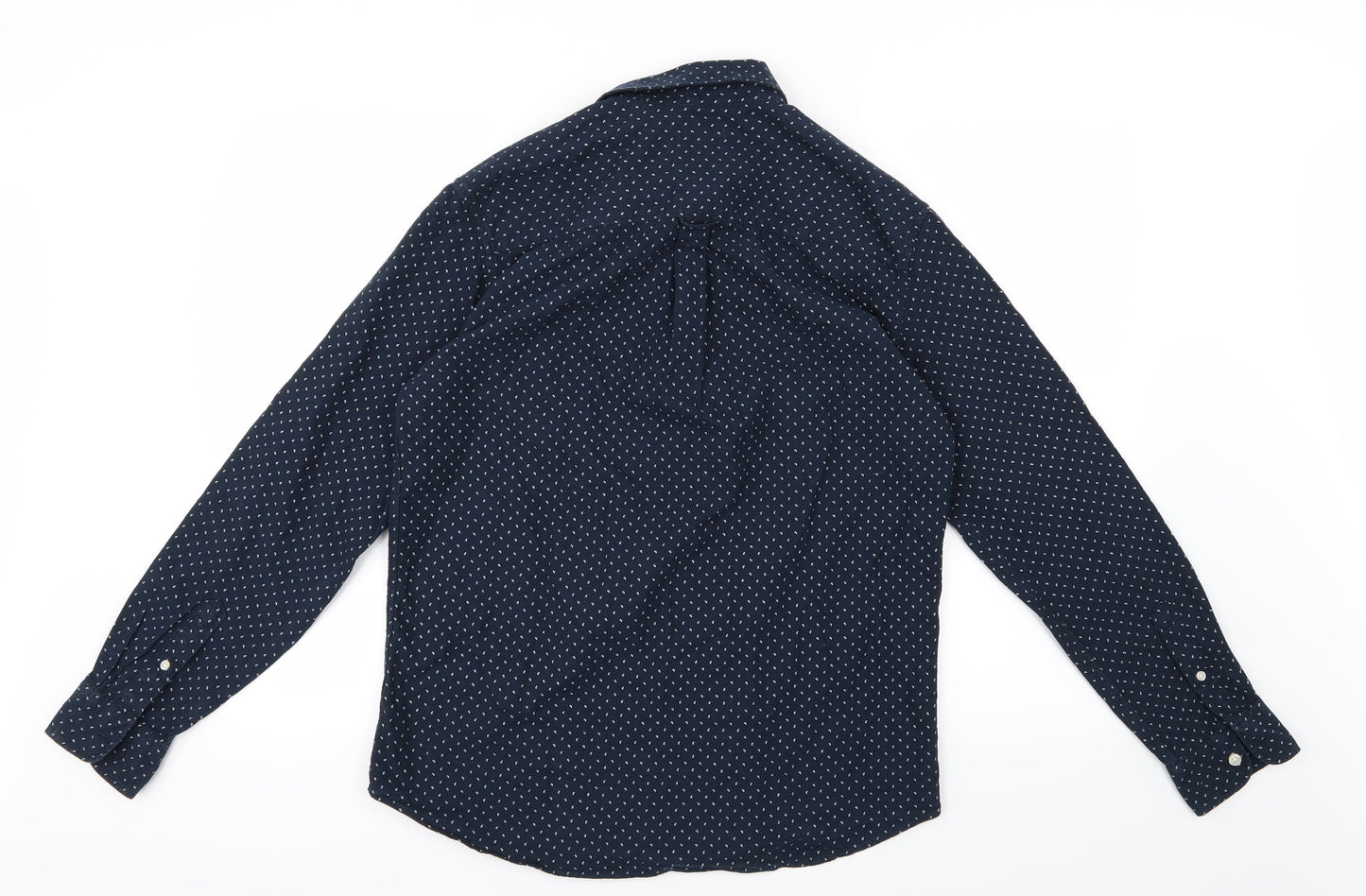 Tu  Mens Blue Paisley   Button-Up Size M