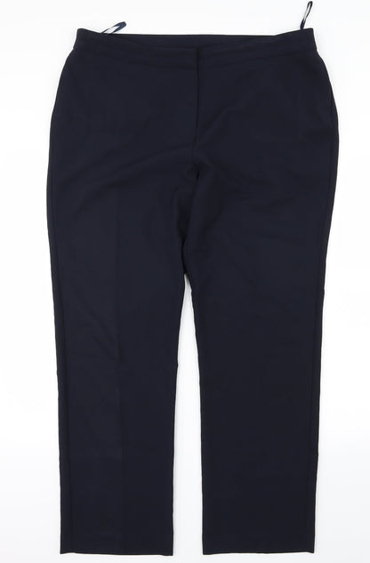 Womens UK Size 16 Bonmarché Regular Fit  Blue Trousers