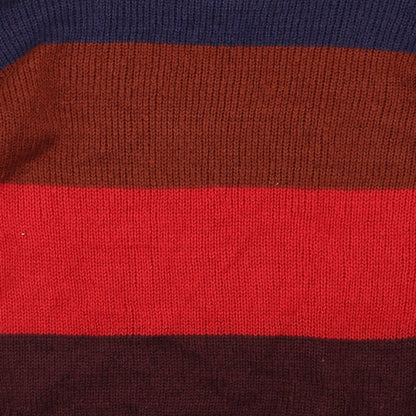 New Look Womens Brown Striped Knit Pullover Jumper Size S