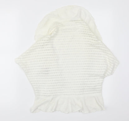 Per Una Womens White   Cardigan Jumper Size M