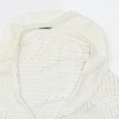 Per Una Womens White   Cardigan Jumper Size M