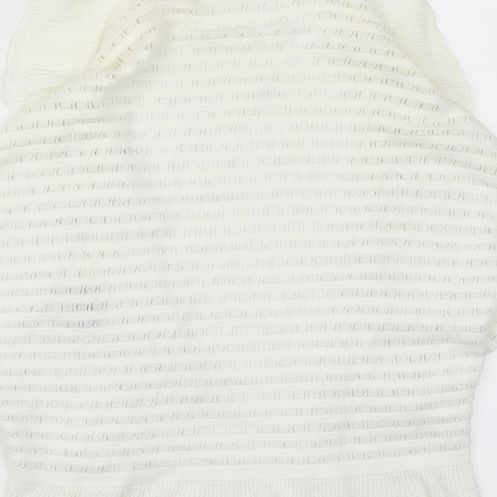 Per Una Womens White   Cardigan Jumper Size M