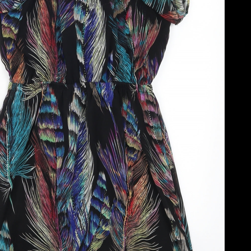 Dynamite Womens Multicoloured   Mini  Size XS  - Feather Print