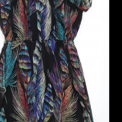 Dynamite Womens Multicoloured   Mini  Size XS  - Feather Print