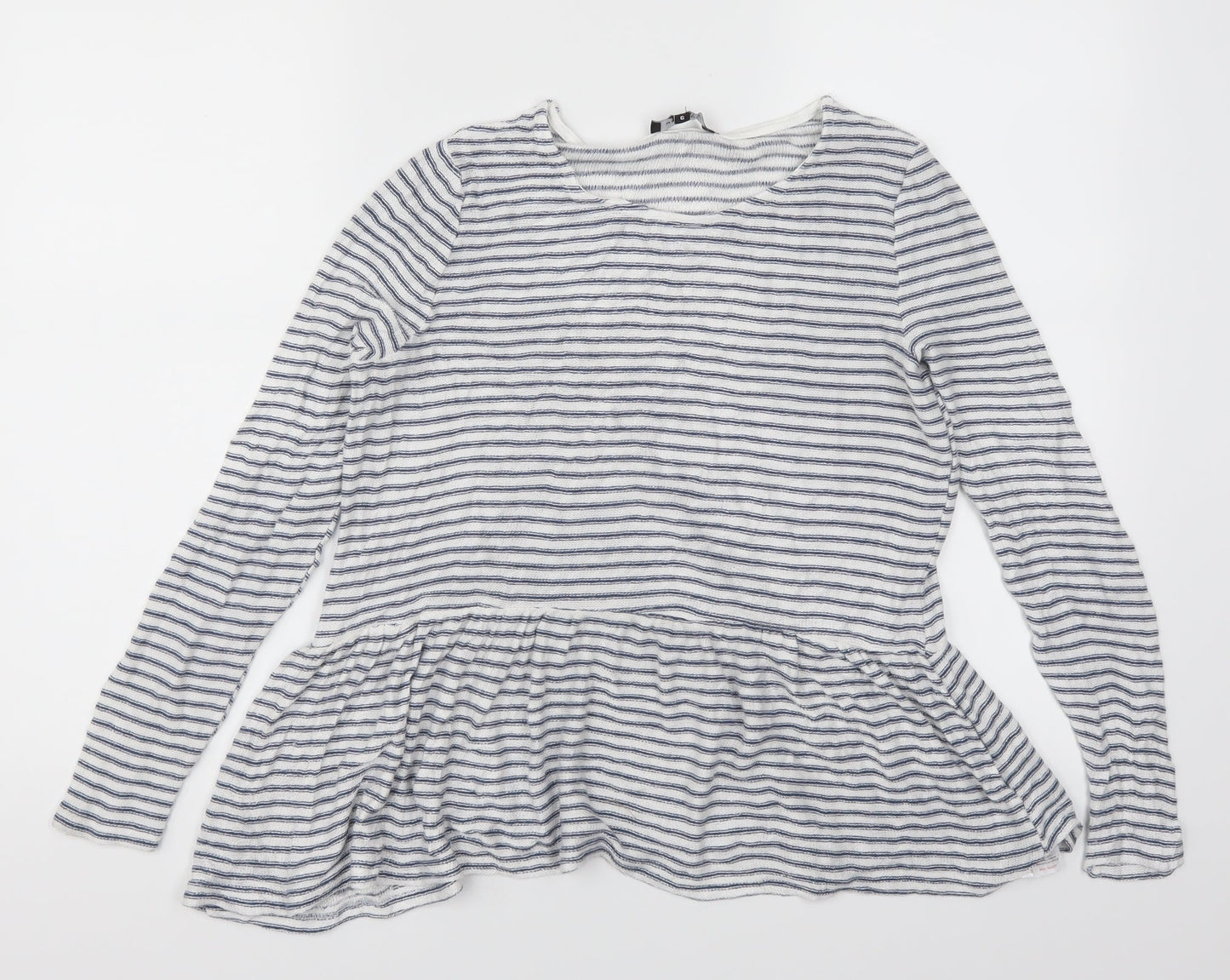 Womens UK Size 6 New Look Blue Basic T-Shirt