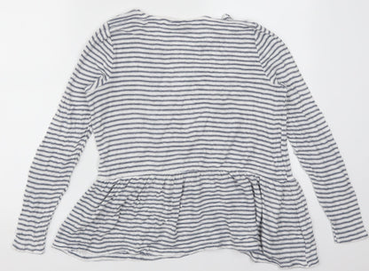 Womens UK Size 6 New Look Blue Basic T-Shirt