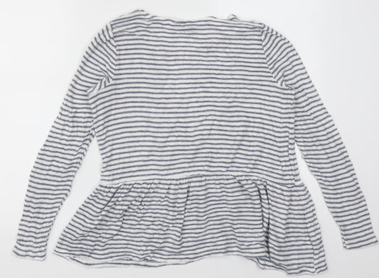 Womens UK Size 6 New Look Blue Basic T-Shirt