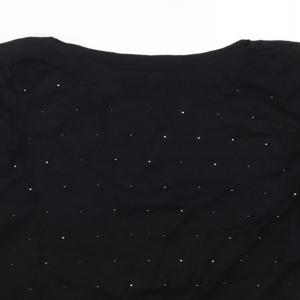 Bonmarché Womens Black   Pullover Jumper Size 10