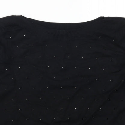 Bonmarché Womens Black   Pullover Jumper Size 10