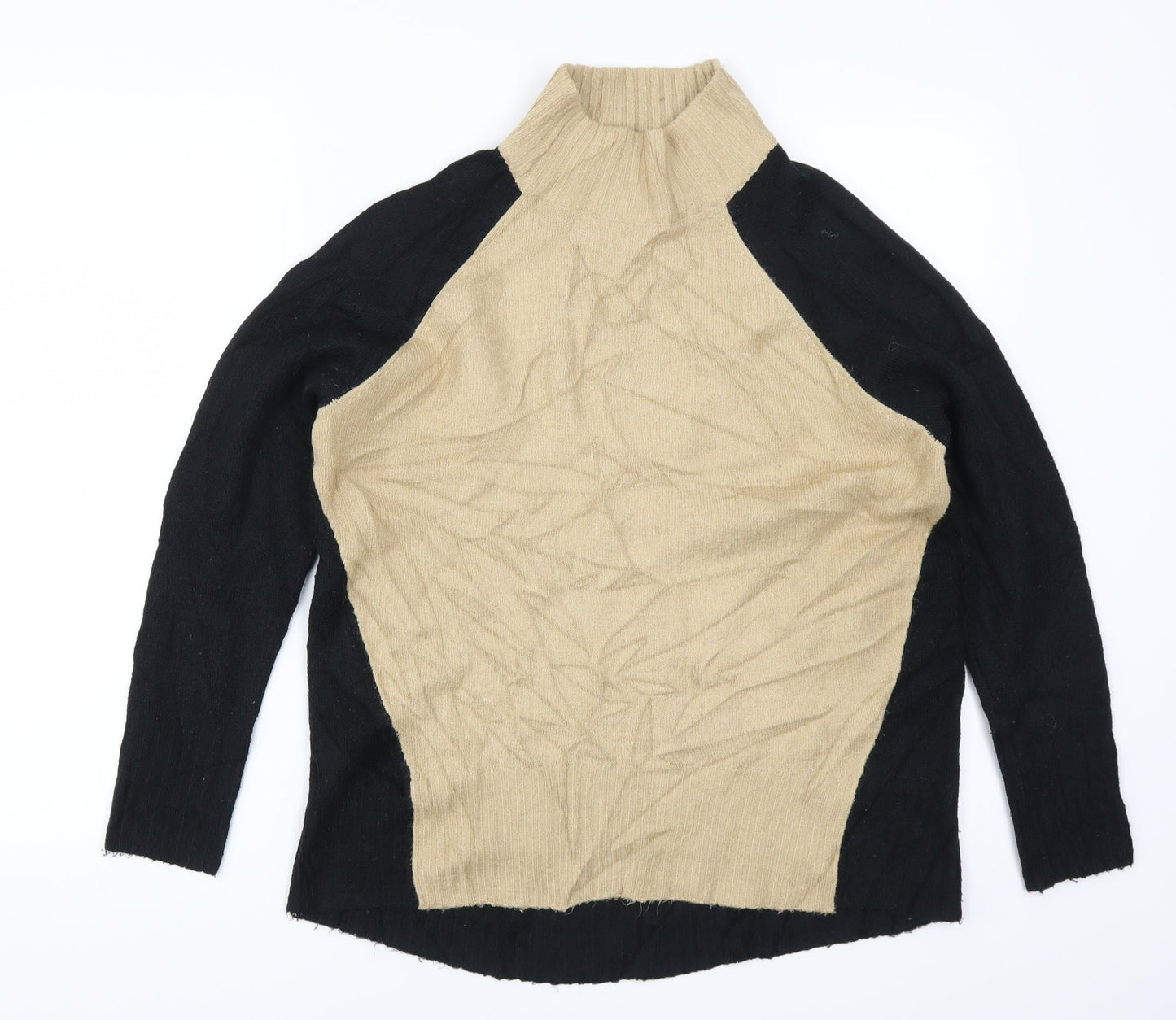 M&Co Womens Beige   Pullover Jumper Size 10  - Colour Block
