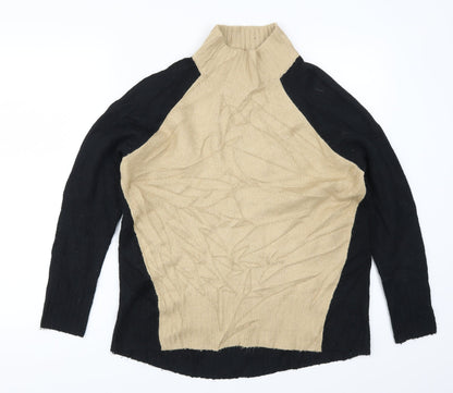 M&Co Womens Beige   Pullover Jumper Size 10  - Colour Block