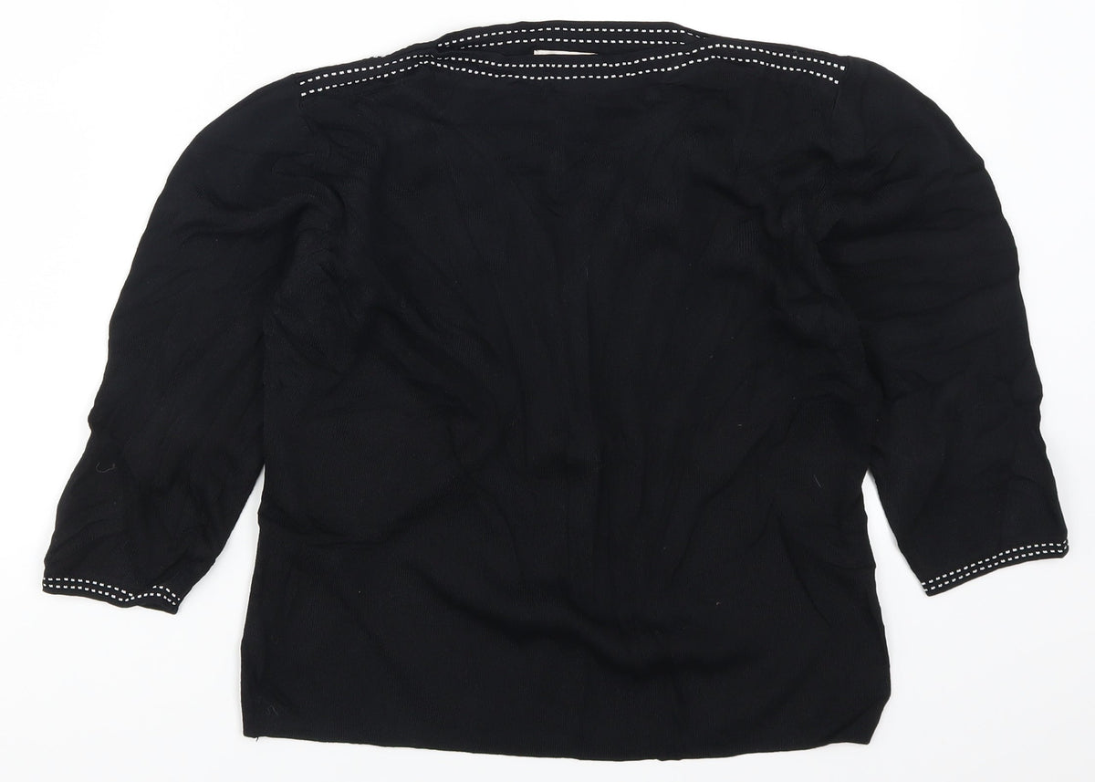 Bonmarché Womens Black Pullover Jumper Size M