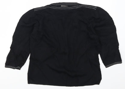 Bonmarché Womens Black Pullover Jumper Size M