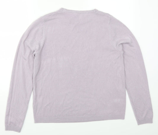 Plum Tree Womens Purple   Pullover Jumper Size L