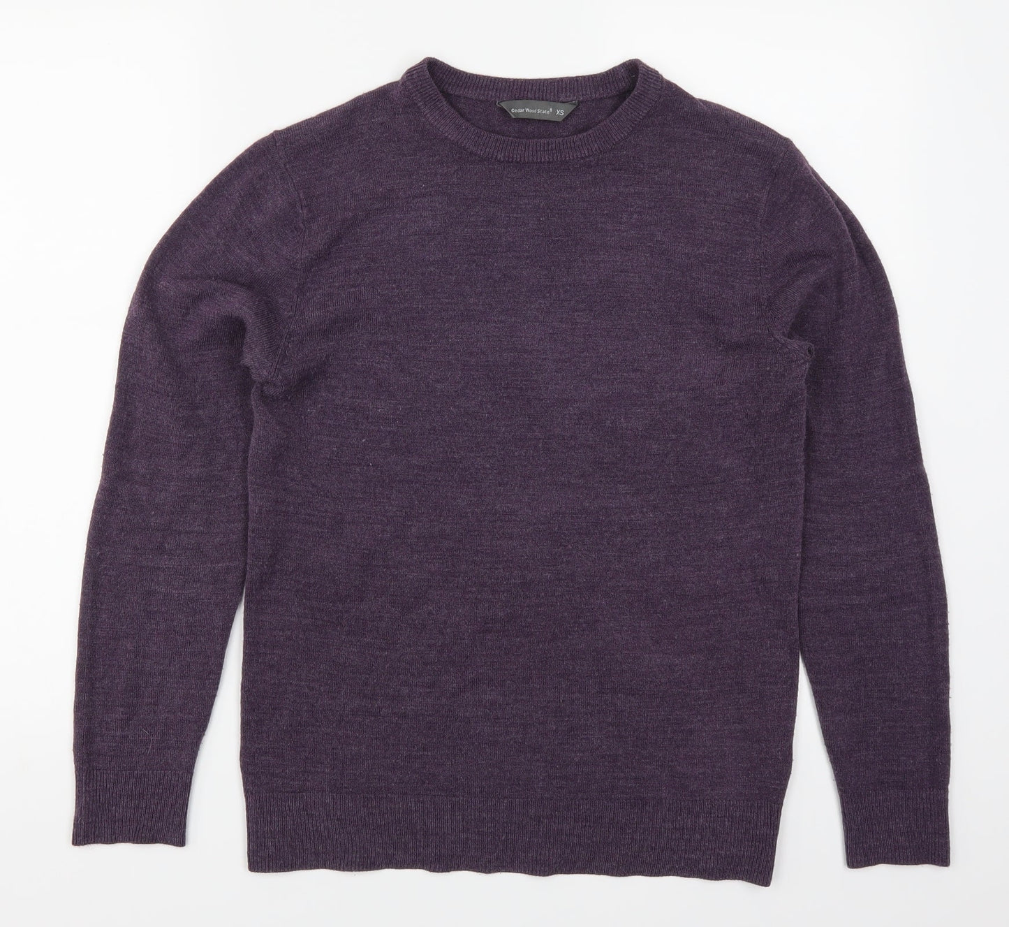Cedarwood State Mens Purple   Pullover Jumper Size XS