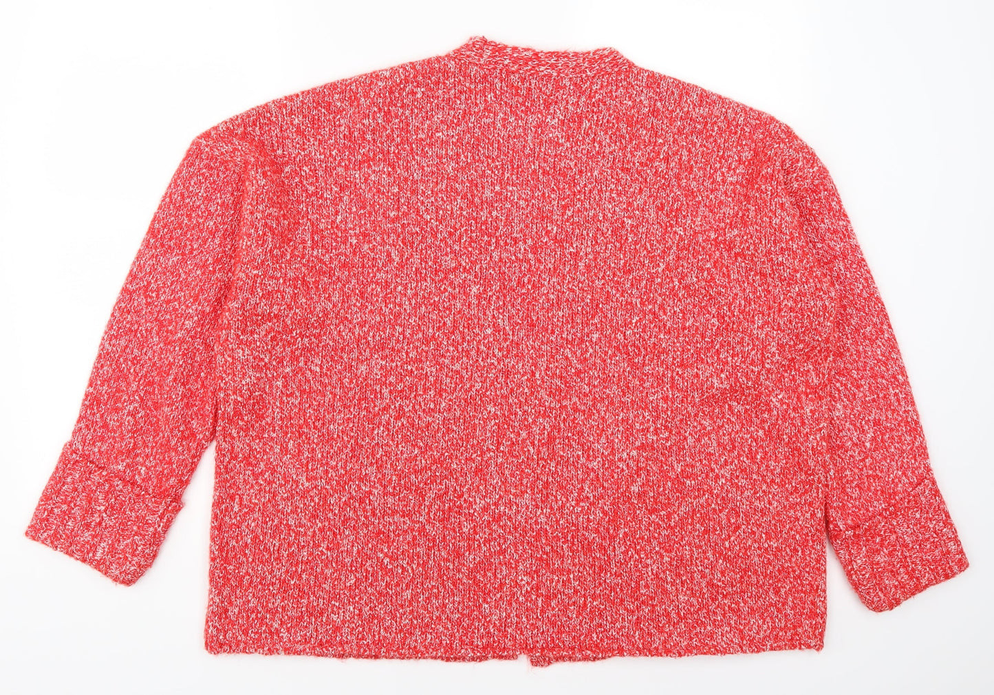 Marks and Spencer Womens Red   Cardigan Jumper Size XL