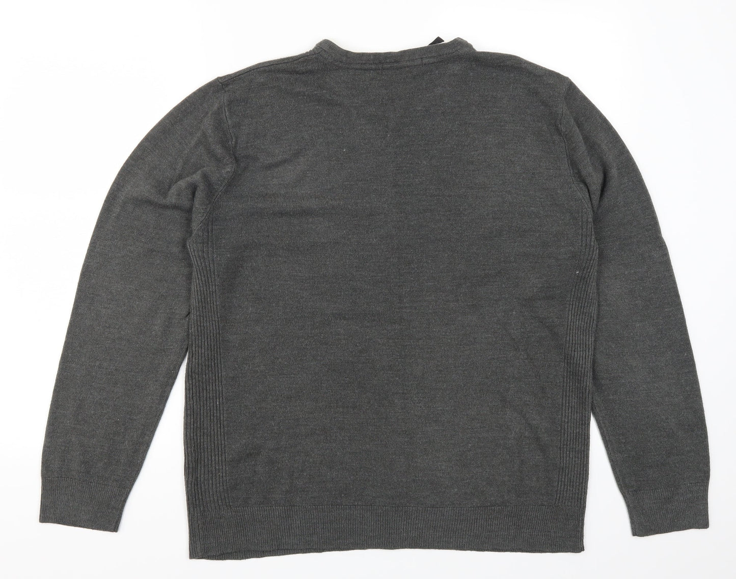 George Mens Grey   Pullover Jumper Size M