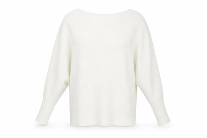 Joan Vass Womens White   Pullover Jumper Size M