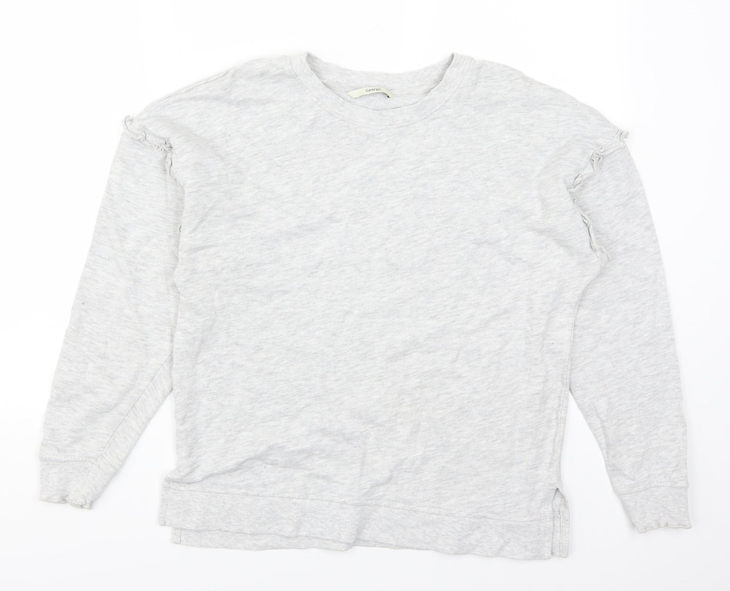 George Womens Grey   Pullover Sweatshirt Size 8