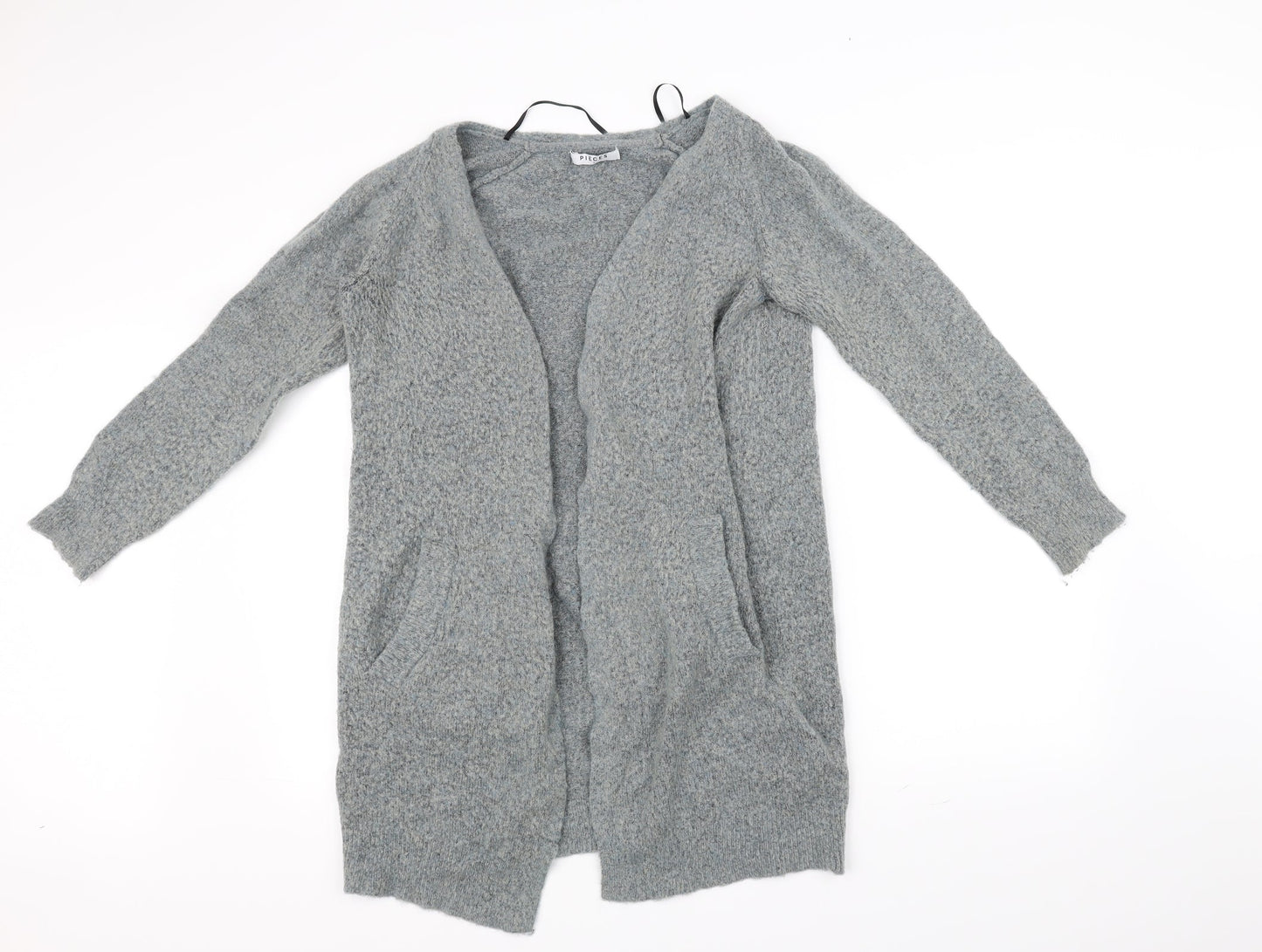 Pieces Womens Grey   Cardigan Jumper Size L