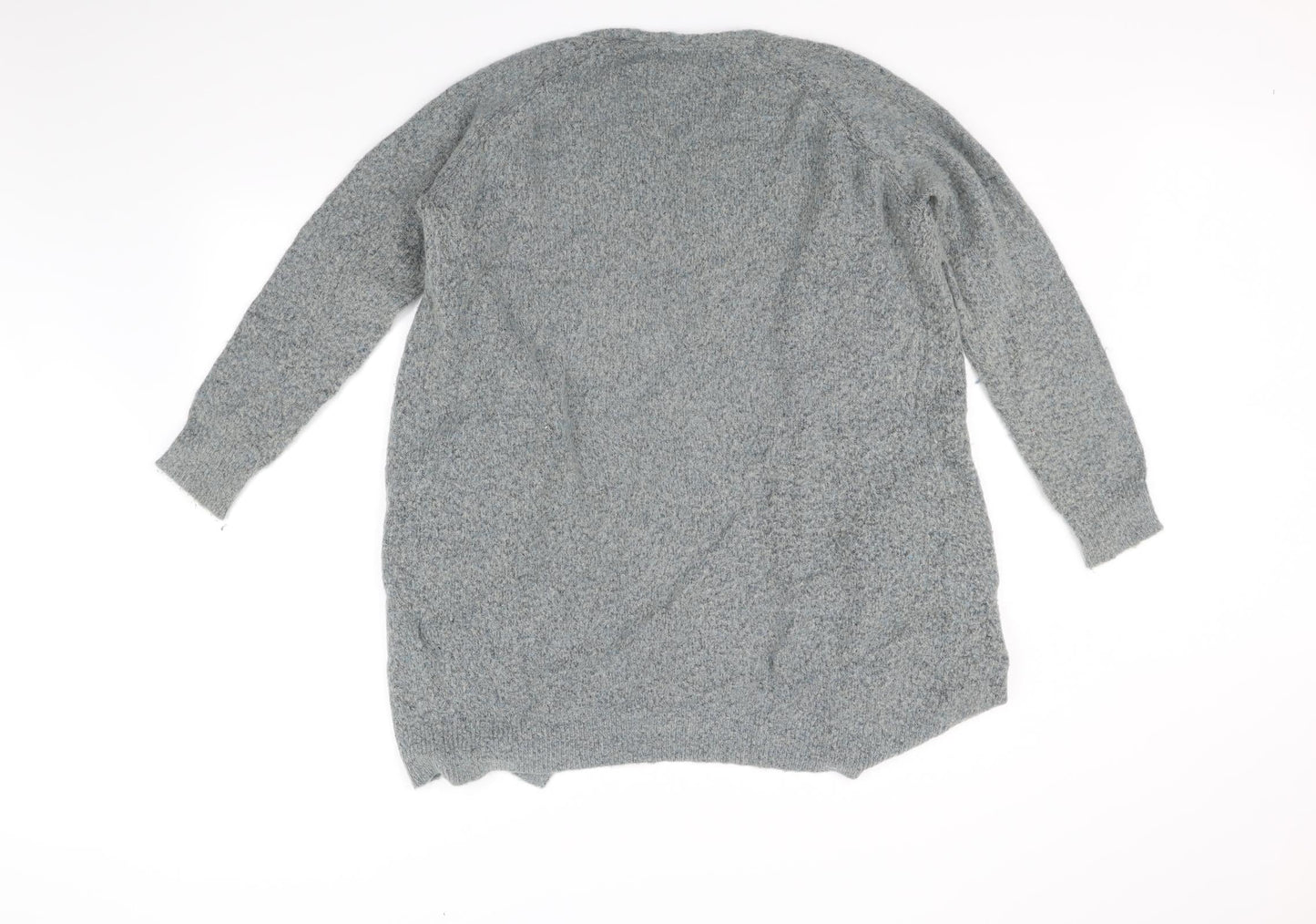 Pieces Womens Grey   Cardigan Jumper Size L