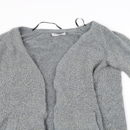 Pieces Womens Grey   Cardigan Jumper Size L
