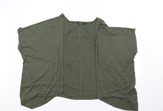 Boohoo Womens Green   Cardigan Jumper Size M