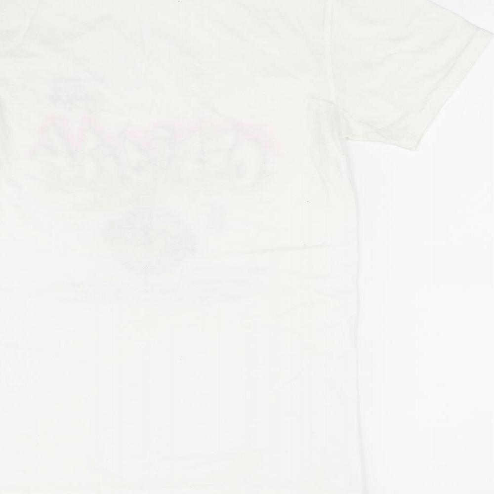 Spotted Girls White   Basic T-Shirt Size S