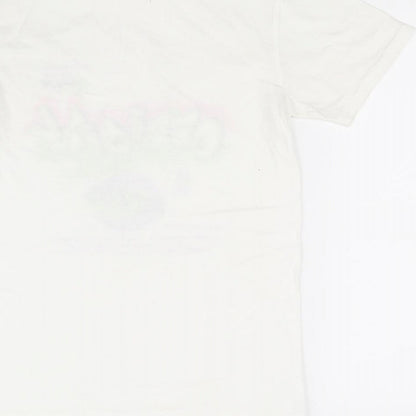 Spotted Girls White   Basic T-Shirt Size S
