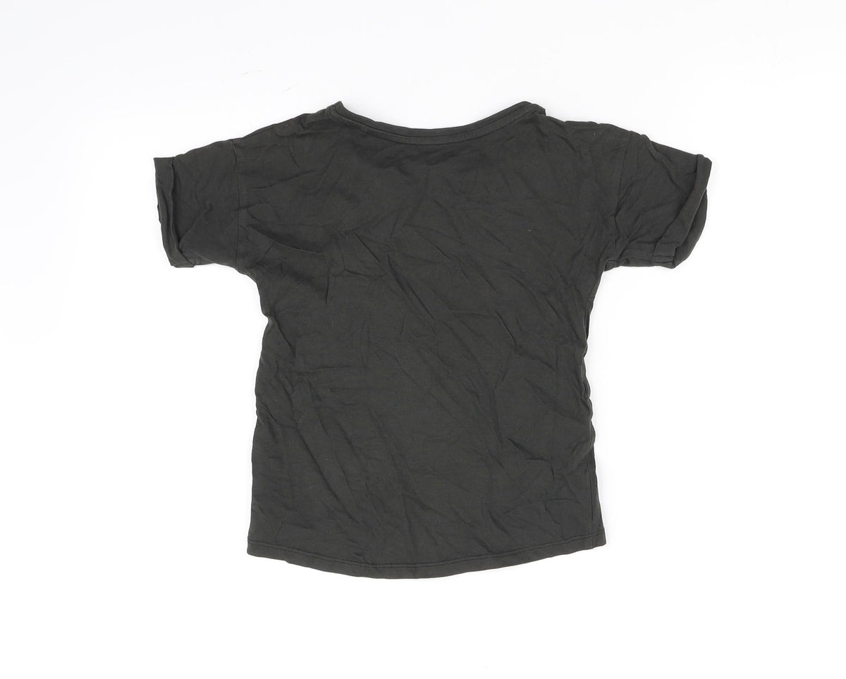 Tu Girls Black   Basic T-Shirt Size 6 Years